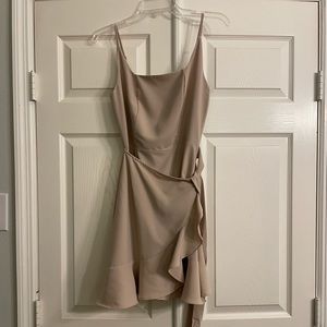 Tan mini dress